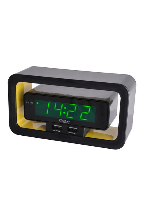 Будильники сетевые Спектр СК0723 - Ч - З